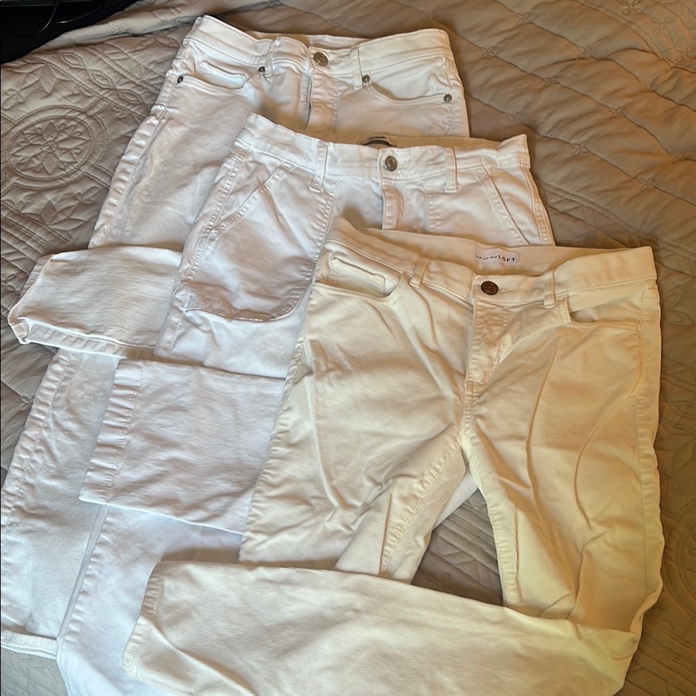 LOFT & KENZIE  White pants